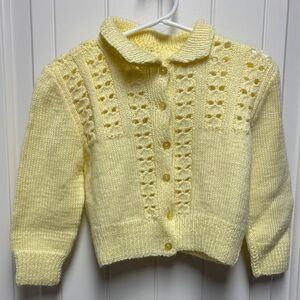 Yellow Knit Kids Sweater